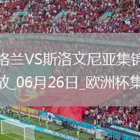 06月26日歐洲杯小組賽C組第3輪英格蘭vs斯洛文尼亞精彩片段