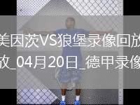 04月20日德甲第30輪美因茨vs沃爾夫斯堡全場錄像