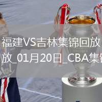 01月20日CBA常規(guī)賽 福建 - 吉林 精彩鏡頭