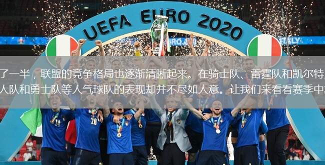 NBA新賽季已經(jīng)過去了一半，聯(lián)盟的競爭格局也逐漸清晰起來。在騎士隊、雷霆隊和凱爾特人隊等傳統(tǒng)豪強之外，太陽隊、湖人隊、76人隊和勇士隊等人氣球隊的表現(xiàn)卻并不盡如人意。讓我們來看看賽季中期的表現(xiàn)，庫里雖